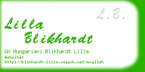 lilla blikhardt business card